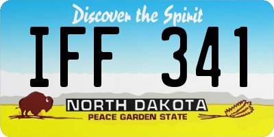 ND license plate IFF341