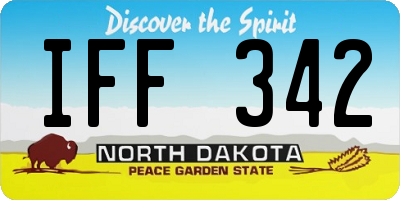 ND license plate IFF342