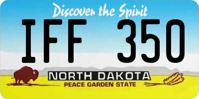 ND license plate IFF350