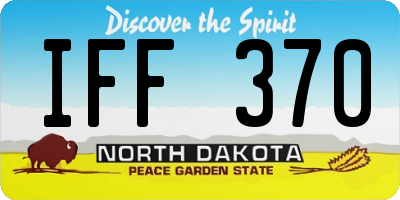 ND license plate IFF370