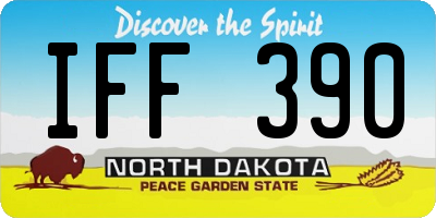 ND license plate IFF390