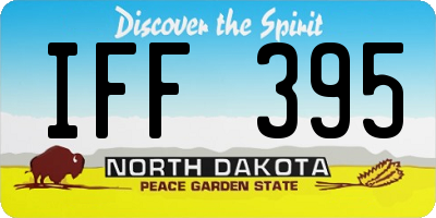ND license plate IFF395