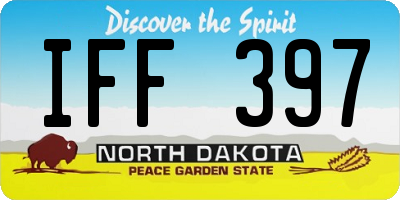 ND license plate IFF397