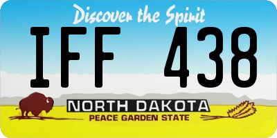 ND license plate IFF438