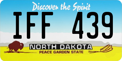 ND license plate IFF439