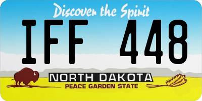 ND license plate IFF448