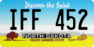 ND license plate IFF452