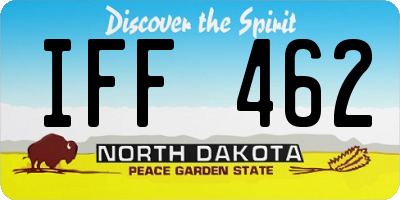 ND license plate IFF462