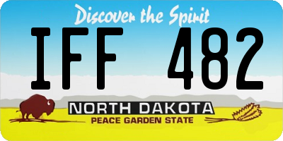 ND license plate IFF482
