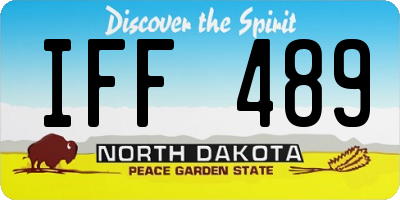 ND license plate IFF489