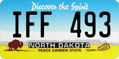 ND license plate IFF493