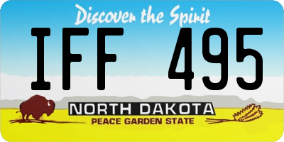 ND license plate IFF495