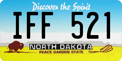 ND license plate IFF521