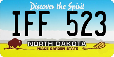 ND license plate IFF523