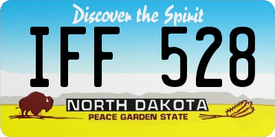 ND license plate IFF528