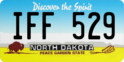 ND license plate IFF529