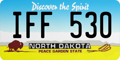 ND license plate IFF530