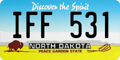 ND license plate IFF531