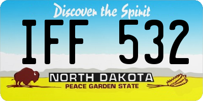 ND license plate IFF532