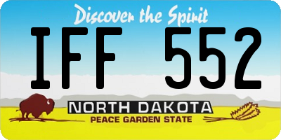 ND license plate IFF552