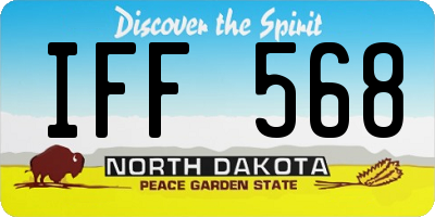 ND license plate IFF568