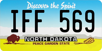 ND license plate IFF569