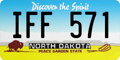 ND license plate IFF571