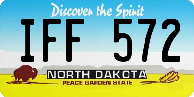 ND license plate IFF572