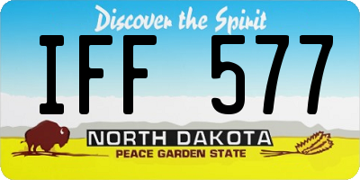 ND license plate IFF577