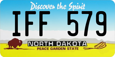 ND license plate IFF579