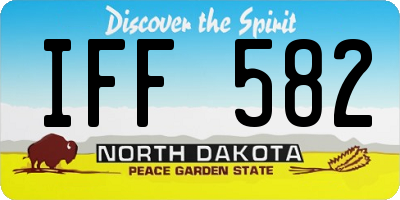 ND license plate IFF582
