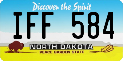 ND license plate IFF584