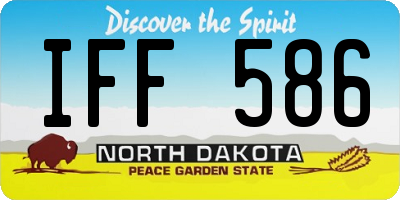 ND license plate IFF586