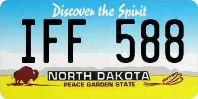 ND license plate IFF588