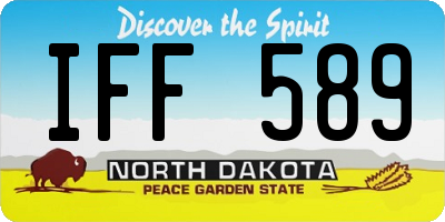 ND license plate IFF589