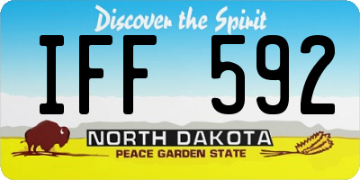 ND license plate IFF592
