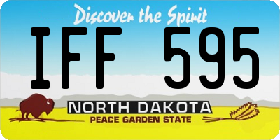 ND license plate IFF595