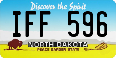 ND license plate IFF596