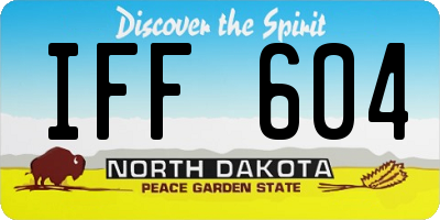 ND license plate IFF604
