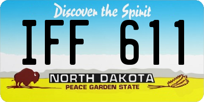 ND license plate IFF611