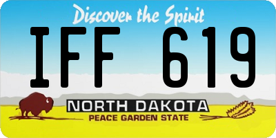 ND license plate IFF619