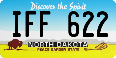 ND license plate IFF622