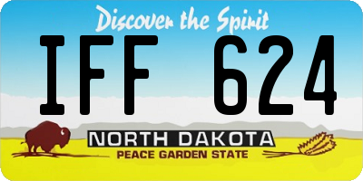 ND license plate IFF624