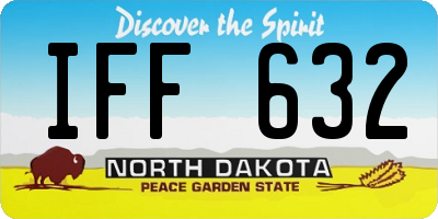 ND license plate IFF632