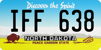ND license plate IFF638