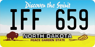ND license plate IFF659