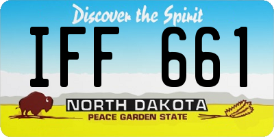 ND license plate IFF661