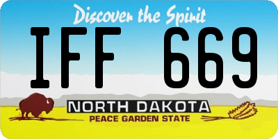 ND license plate IFF669