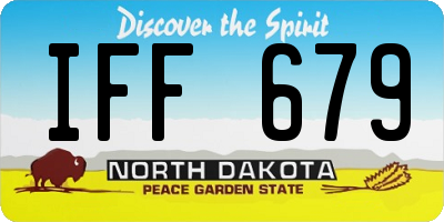 ND license plate IFF679