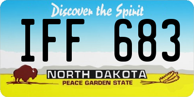ND license plate IFF683